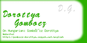 dorottya gombocz business card